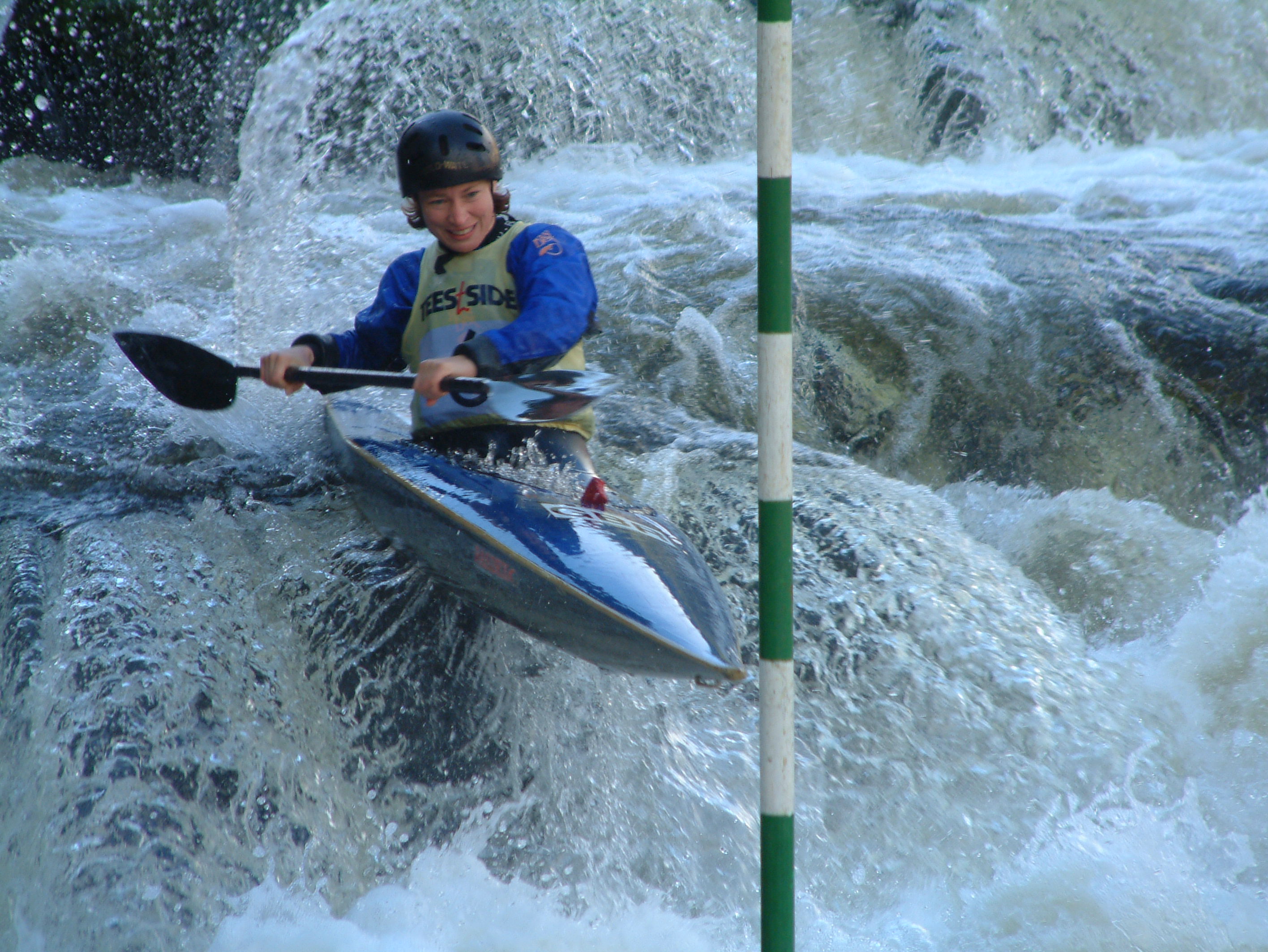 Helen Cardy in action at Llangollen - 2001