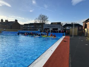Outdoor pool at Albert Avenue, completed in 2024